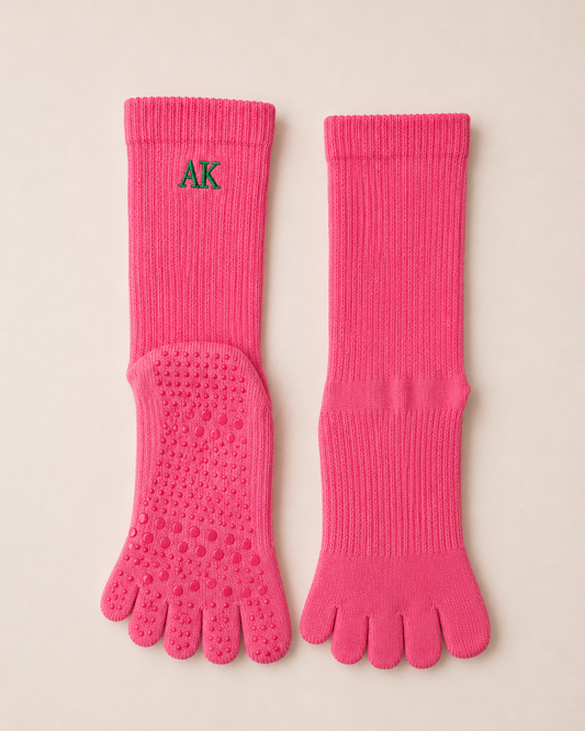 Grip Toe Socks |Pink