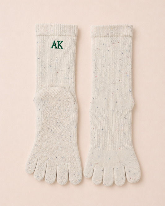 Grip Toe Socks |Beige